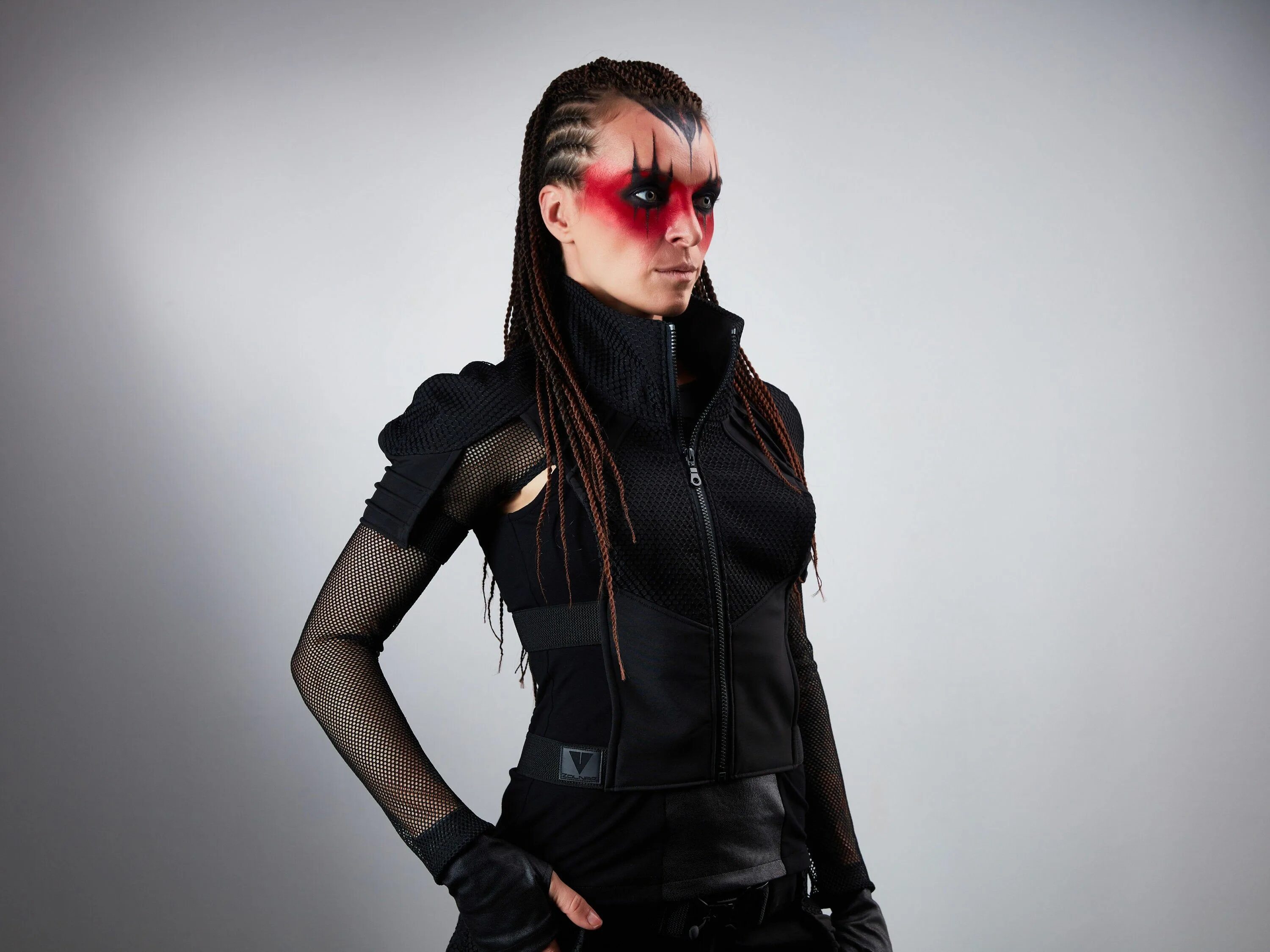 Костюм в стиле киберпанк женский Black Cyberpunk Armor Sci-fi Vest Holster 488-L Women - Etsy Cyberpunk armor, Bl