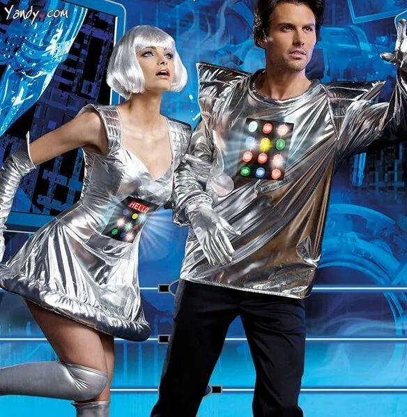 Костюм в стиле космос женский Light-Up Adult Space Robot Costumes - #Adult #costumes #LightUp #robot #Space Di