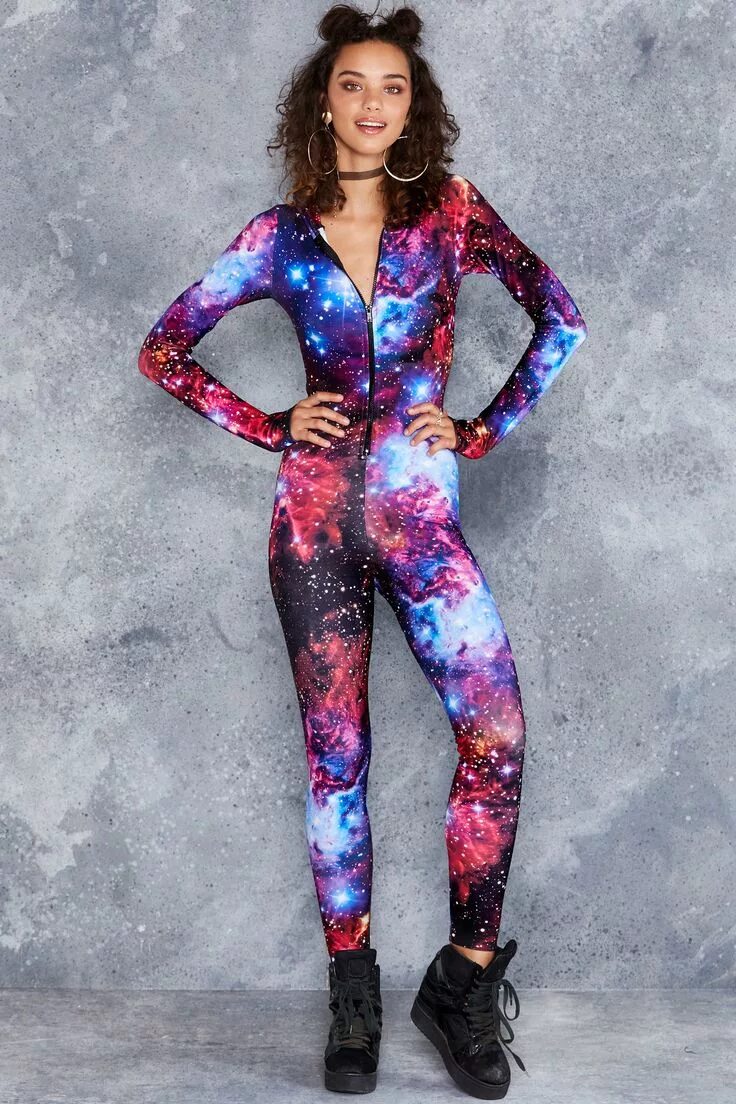 Костюм в стиле космос женский Galaxy Amethyst Snuggle Suit ($150AUD) by BlackMilk Clothing Galaxy outfit, Gala