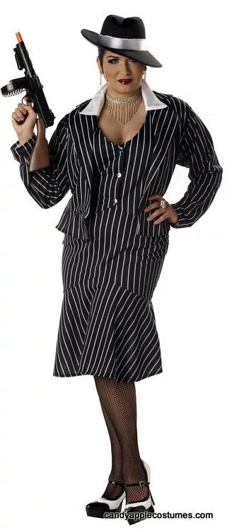 Костюм в стиле мафии женский Plus Size Mafia Mama Gangster Costume Halloween costumes plus size, Plus size co