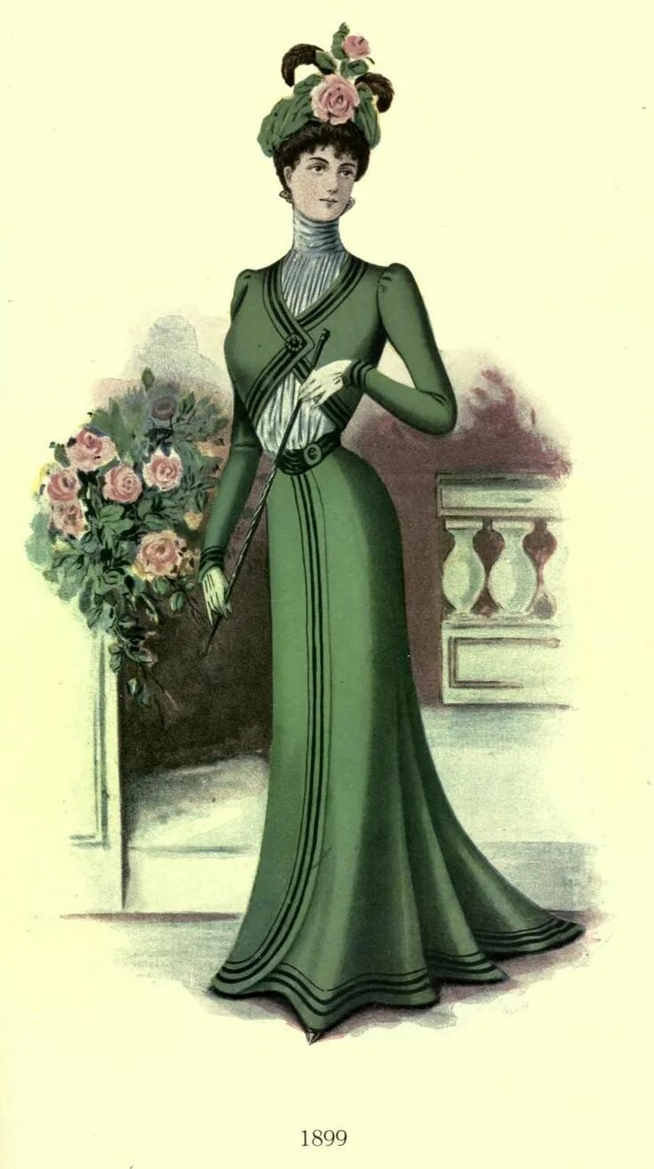 Костюм в стиле модерн женский http://galleryhip.com/fashion-of-the-1890s.html