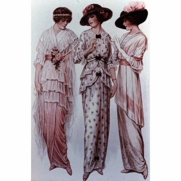 Костюм в стиле модерн женский Fashion, 1900-1920 Edwardian and WWI Edwardian clothing, Fashion history, 1910 f