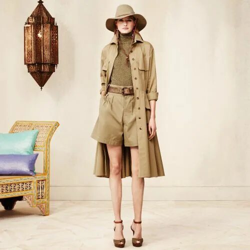 Костюм в стиле сафари женский Ralph Lauren Livingston Safari Coatdress Safari outfits, Safari chic, Clothes fo