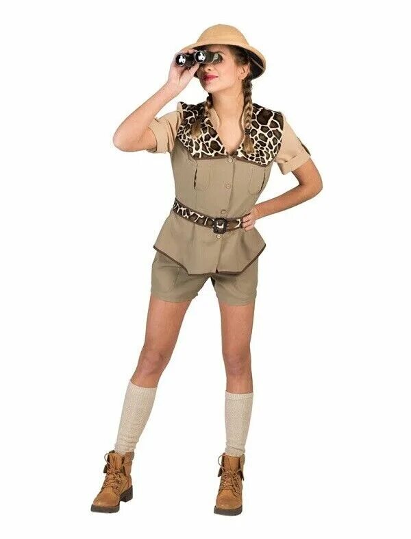 Костюм в стиле сафари женский Costume Adulto Donna Carnevale Safari Giungla Funny Fashion Art.503116 871236435