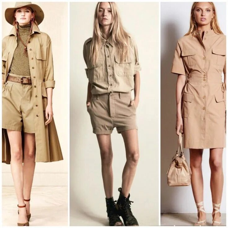 Костюм в стиле сафари женский Стиль Сафари Safari outfit women, Safari costume women, Safari outfit