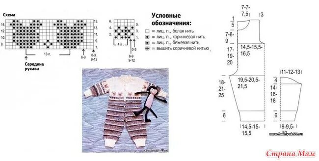 Костюмчики для новорожденных крючком со схемами Комбинезон для малыша - Страна Мам
