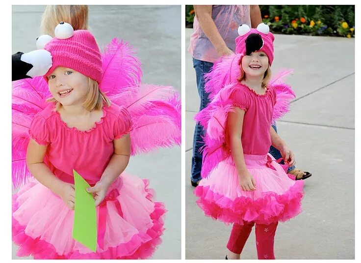 Костюмы для девочки своими руками фото Cute flamingo costume! #costume #flamingo Halloween costumes for kids, Halloween
