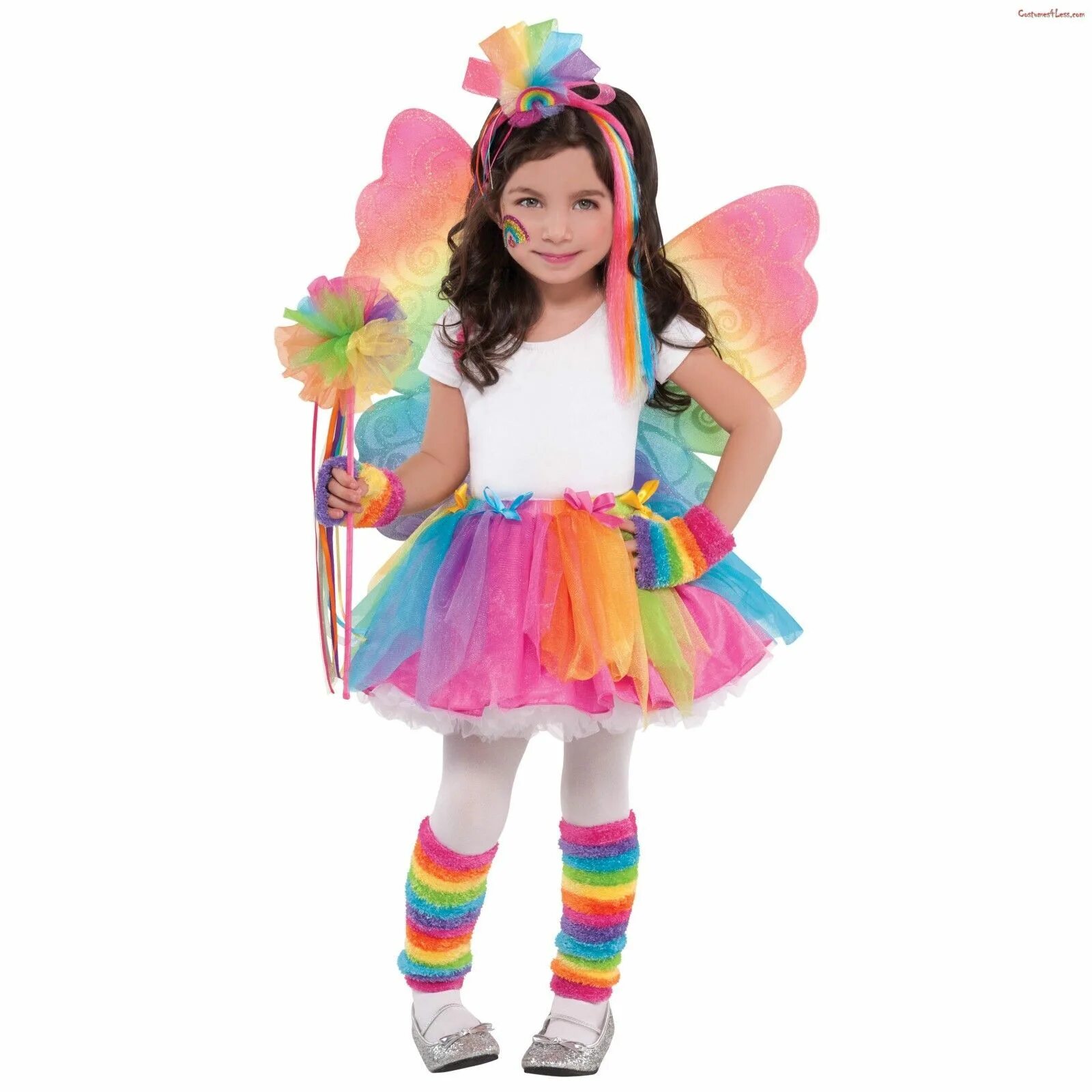 Костюмы для девочки своими руками фото Rainbow Fairy Child Tutu #Ad Disfraz mariposa niña, Disfraz de mariposa y Disfra