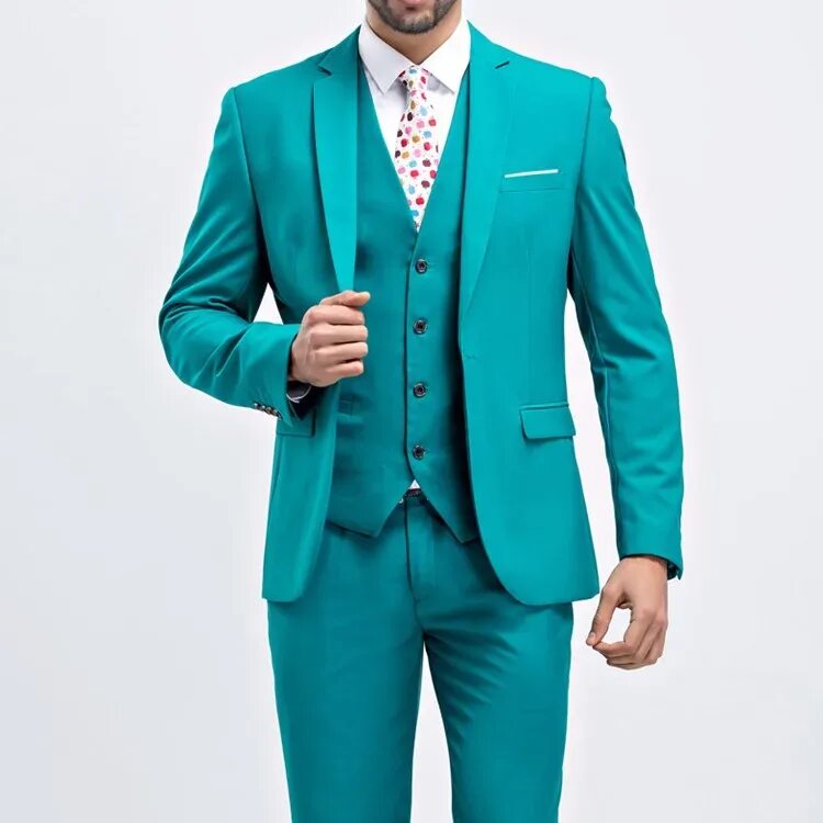 Костюмы интернет магазин фото и цена Factory Sale Men 3 Pieces Set Slim Fit Business Suits Wedding Suits For Men - Bu