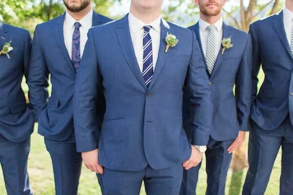 Костюмы на свадьбе фото Veritas Vineyard Wedding by Katelyn James - Southern Weddings Blue groomsmen att
