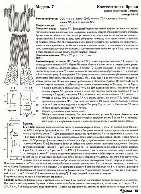 Костюмы спицами со схемами и описанием TRICO y CROCHET-madona-mía: Pantalones a Crochet.Modelos para expertas con patró