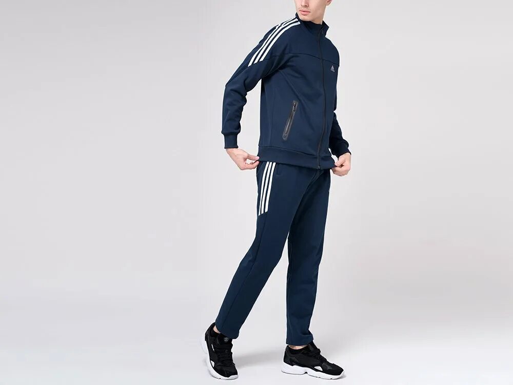 Костюмы спортивные мужские адидас на ла моде Спортивный костюм Adidas цвет Синий купить по цене 1990 рублей в интернет-магази