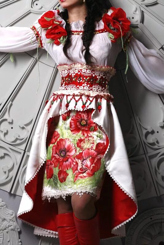 Костюмы женские в народном стиле Fashion, Floral skirt, Costumes