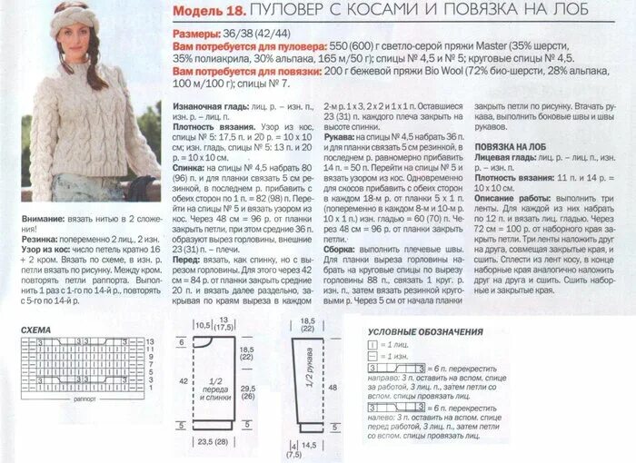 Косы для свитера спицами со схемами Подборка теплых свитеров и джемперов. Описания+схемы. Вязание на спицах - koneva