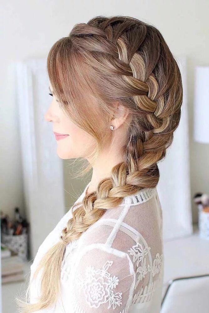 Косы французские прическа на длинные 15 lange Frisuren für runde Gesichter - bleib ruhig und style dein Haar French b