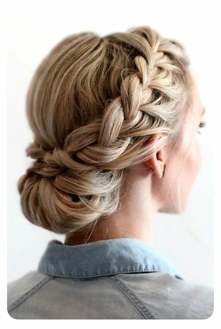 Косы французские прическа на длинные 82 Graduation Hairstyles That You Can Rock This Year Braided crown hairstyles, C