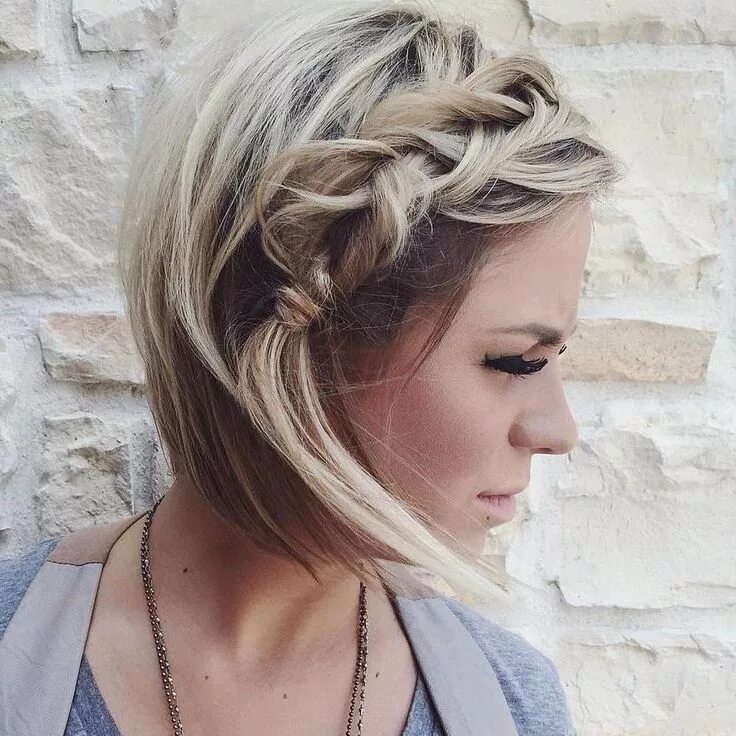 Косы на боб каре фото 100 Mind-Blowing Short Hairstyles for Fine Hair in 2024 Braids for short hair, S