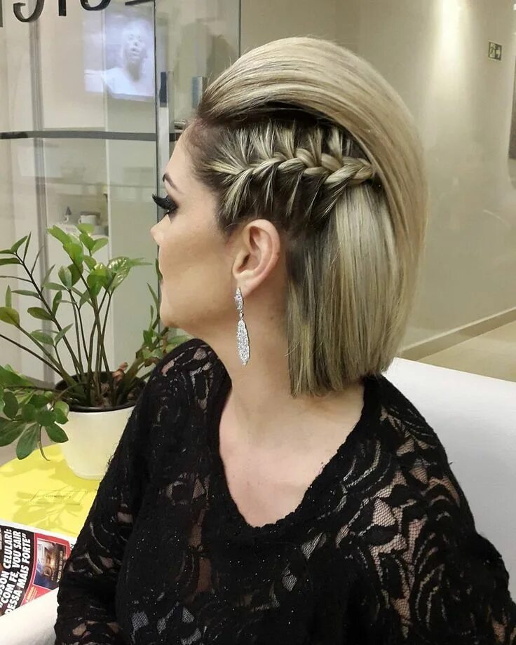 Косы на боб каре фото Penteados para casamento: 60 opções sofisticadas para o grande dia Braids for sh