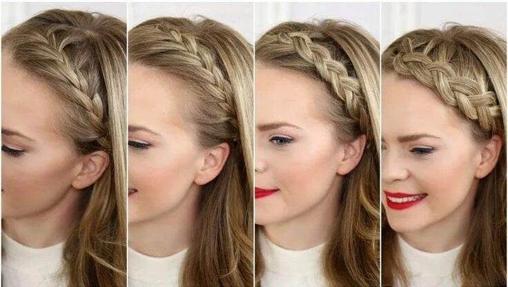 Косы на челку короткие волосы фото Redirecting Braids for short hair, Braided hairstyles easy, Easy braids