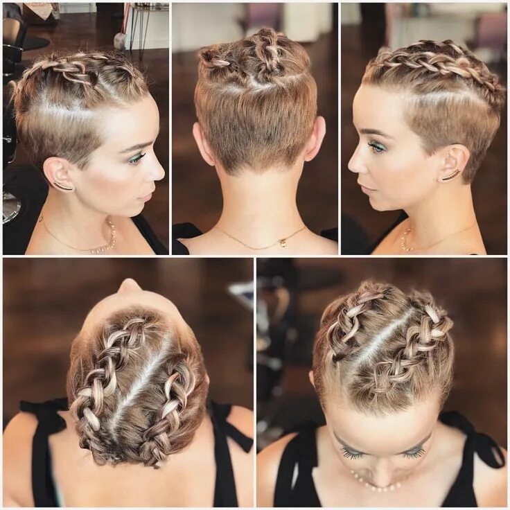 Косы на коротких стрижках фото Épinglé sur Braids, Braids, Braids.