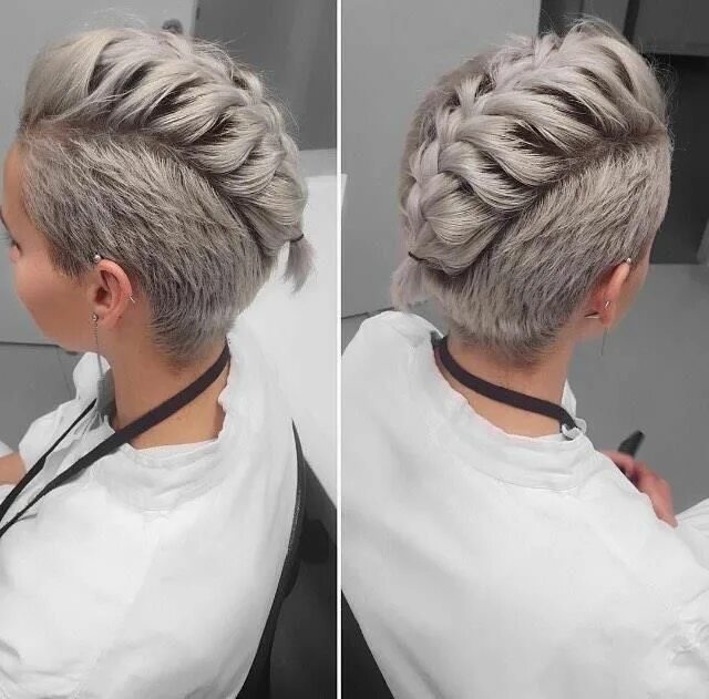 Косы на коротких стрижках фото See this Instagram photo by @sophierochester_hair * 36 likes Braids for short ha