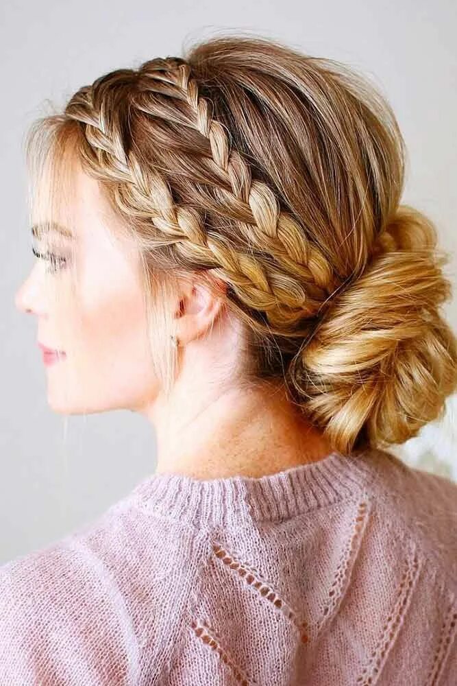 Косы на средние волосы фото женские Amazing Braid Hairstyles for Christmas Party and other Holidays ★ See more: Cool