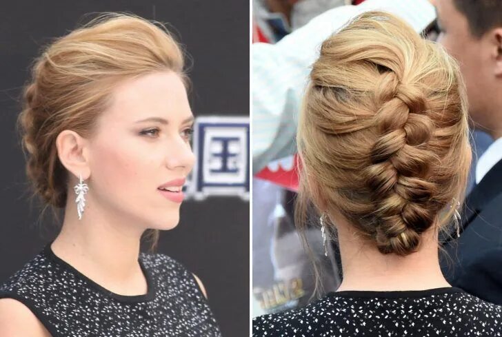 Косы на среднюю длину фото Image result for mid length hair with a fascinator Coiffure cheveux mi long, Che
