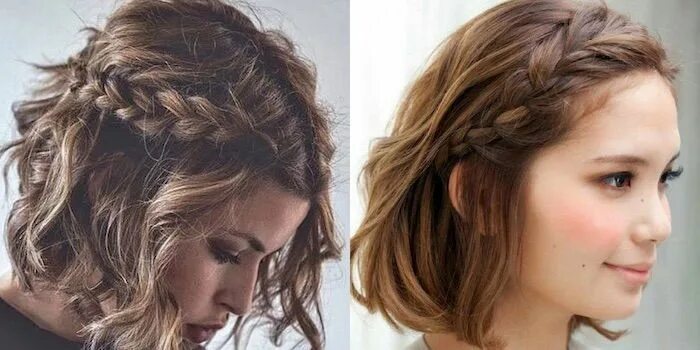 Косы на стрижку каскад средние волосы Pin van Ms Gidrikh op Косички Kapsels voor kort haar, Kapsels, Kort haar