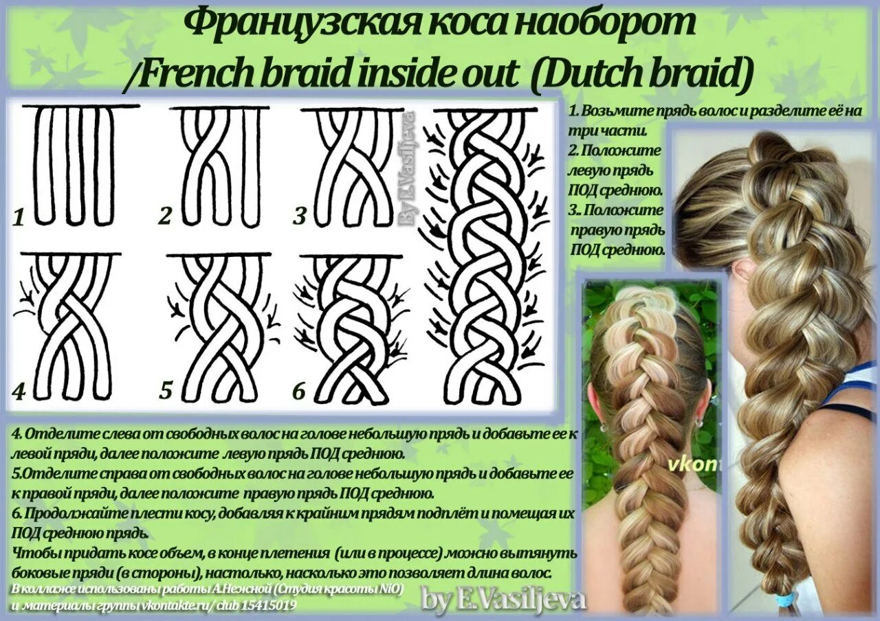 Косы плетение схемы фото пошагово Плетения, схемы. форум Babyblog