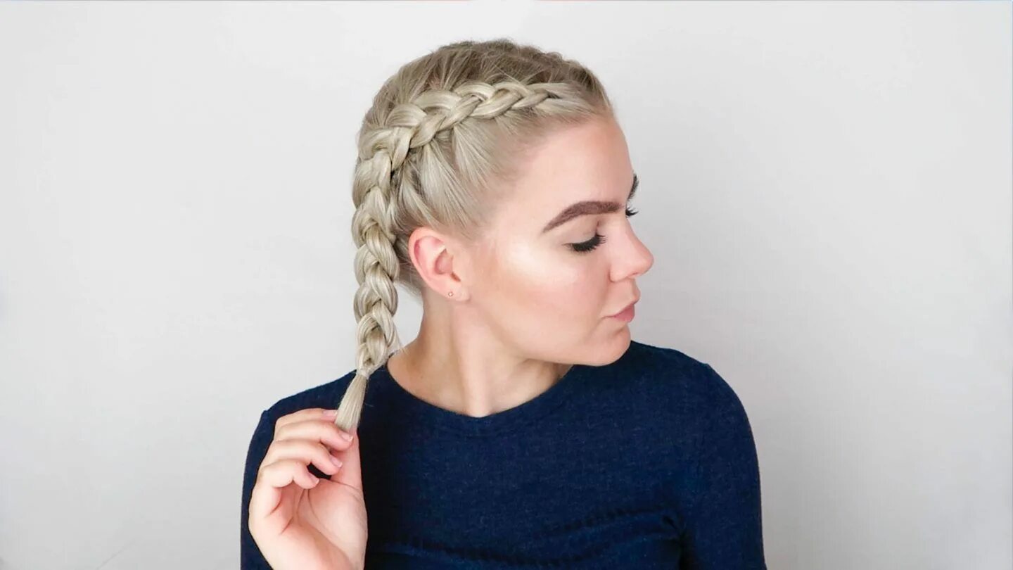 Косы в домашних условиях фото How to dutch braid step by step Dutch braids long hair, Braids for short hair, S