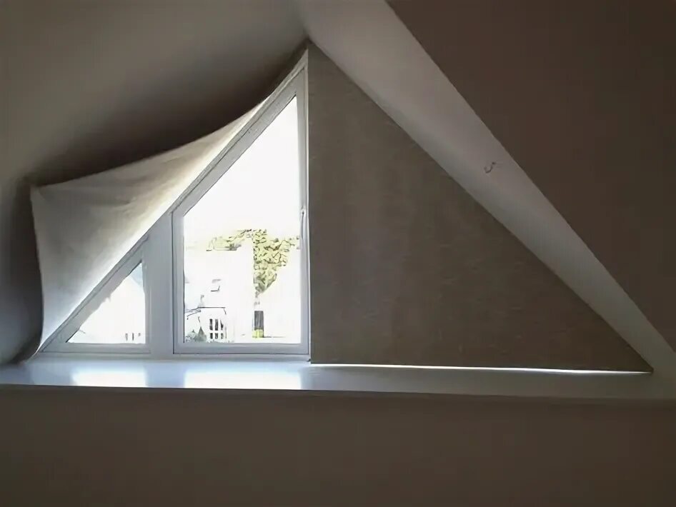 Косые окна фото 10 популярных идей на тему "triangle curtains window" для вдохновения