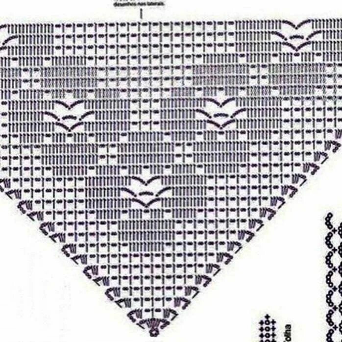 Косынка филейное вязание крючком со схемами Pin su SCHEMI Scialli uncinetto, Coprispalla a uncinetto, Uncinetto