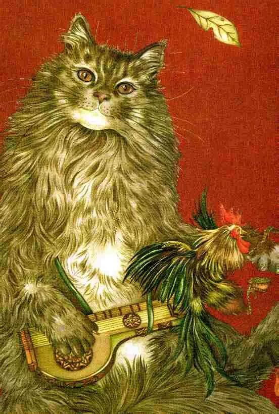 Кот баюн фото из сказки Adrienne Segur Fairytale illustration, Fairytale art, Cats