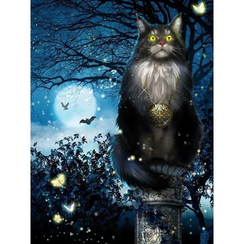 Кот баюн фото из сказки Diamond Painting Cross Stitch Craft Full Drill Diamond Embroidery New Arrival Rh