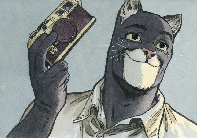 Кот детектив фото Character art, Comic art, Furry art