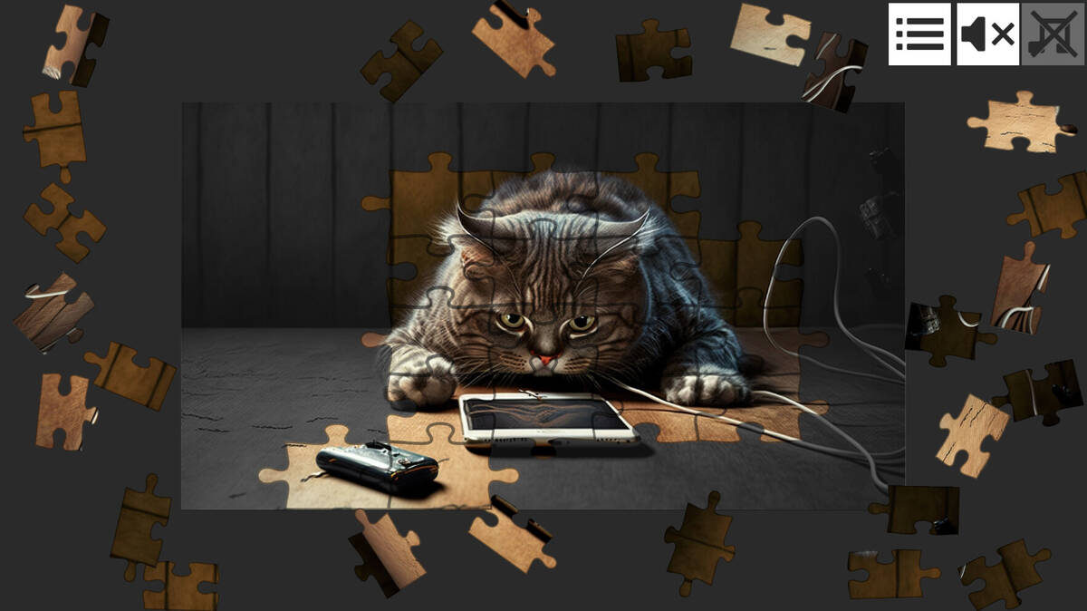 Кот дремот фото из игры Cat Jigsaw Puzzle Games: обзор, публикации, гайды и релиз стратегия логическая и