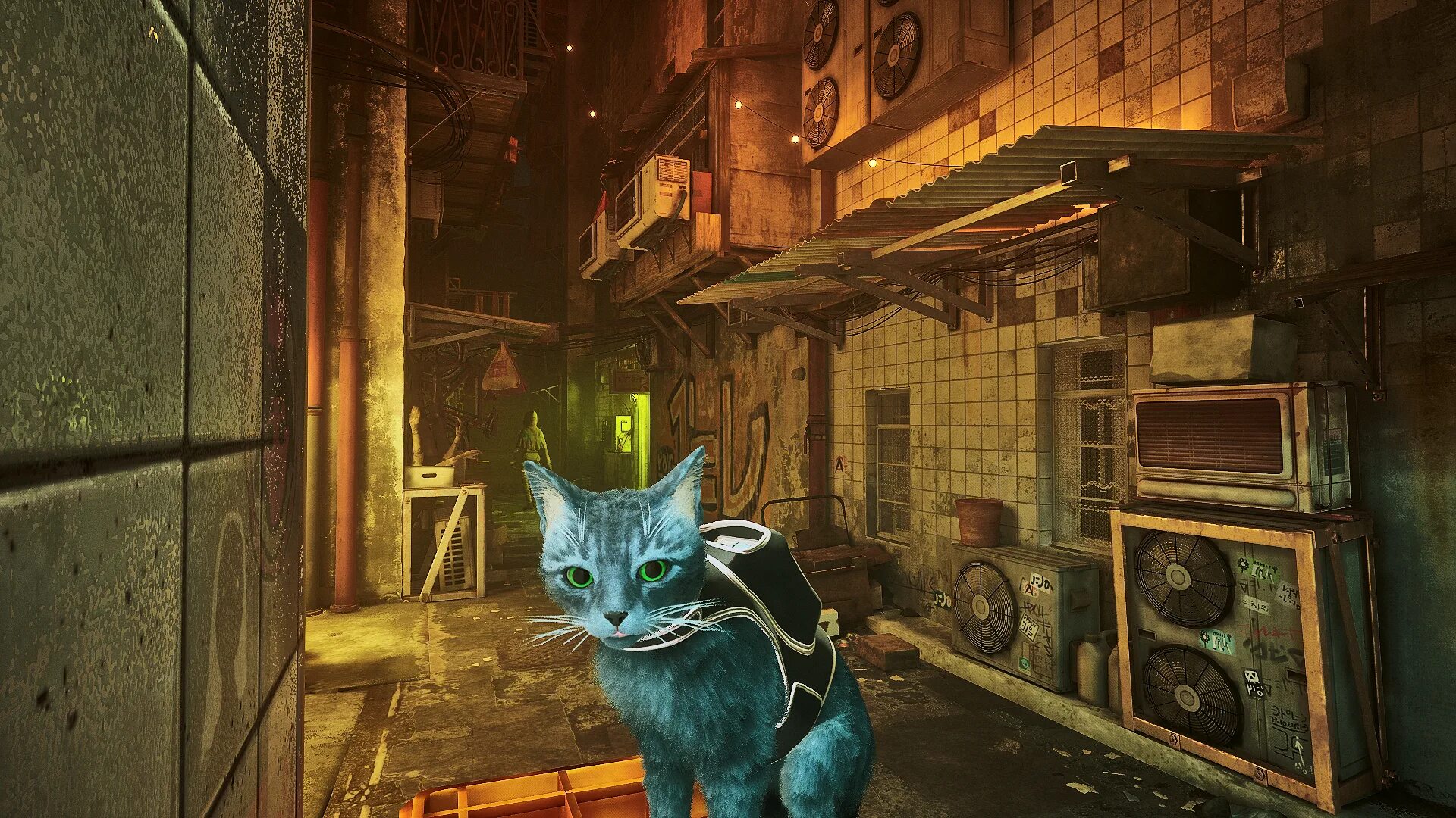 Кот дремот фото из игры Милого рыжего кота в Stray очень легко изменить с помощью модов