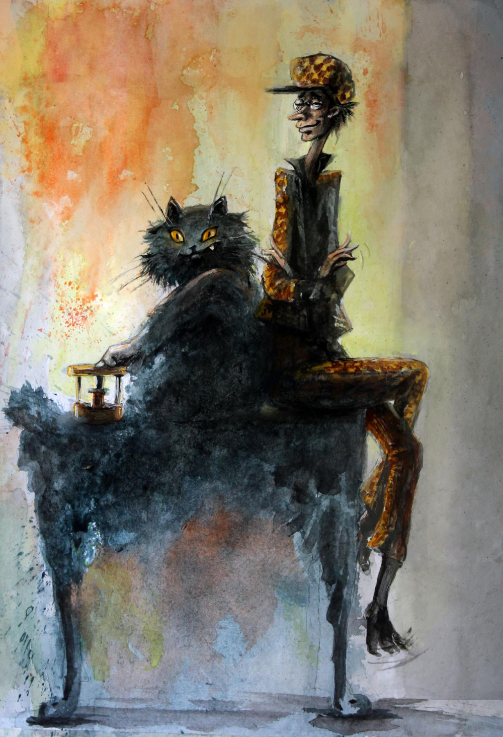 Кот и маргарита фото Cat Behemoth and Koroviev. by ArtNM13 on DeviantArt The master and margarita, Be