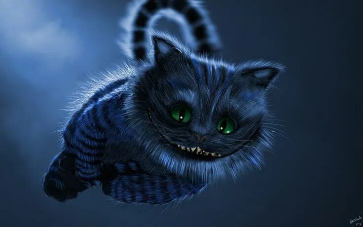 Кот из алисы в стране чудес фото Digital speed painting Cheshire Cat Corel Painter Cheshire cat art, Corel painte