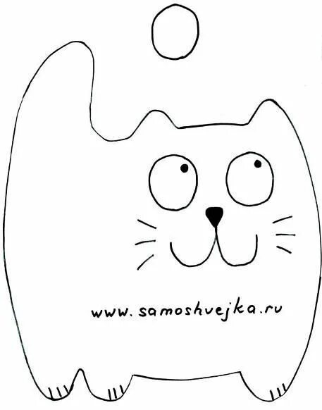 Кот из фетра выкройка шаблон игрушки Тигры, Коты из ткани своими руками! Выкройки и шаблоны на Новый год 2022 in 2024