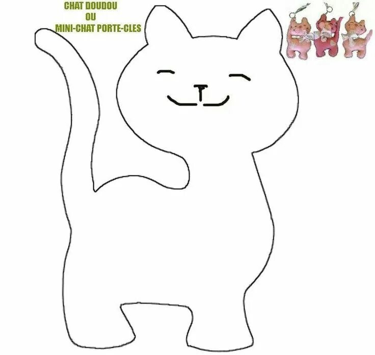 Кот из фетра выкройка шаблон игрушки Pin on ...Thread, needle and a sewing machine... Stuffed animal patterns, Cat qu