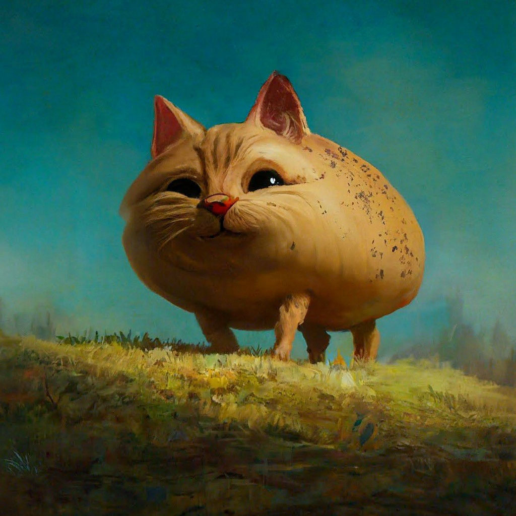 Кот картошка фото Кот картошка" - картинка создана в Шедевруме