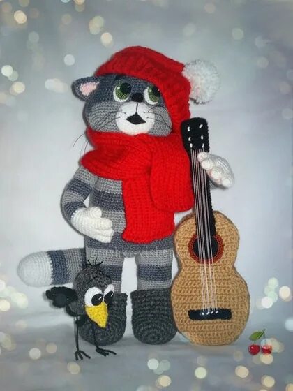 Кот матроскин вязаный крючком схема и описание Матроскин Dolls handmade, Knitted toys, Crochet toys