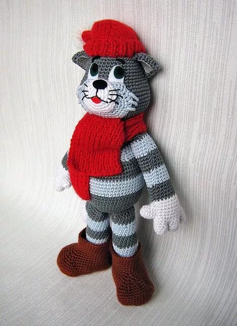 Кот матроскин вязаный крючком схема и описание Ravelry: Free Crochet Pattern 666metasoma666's Matroskin the Cat (Looks like Tom