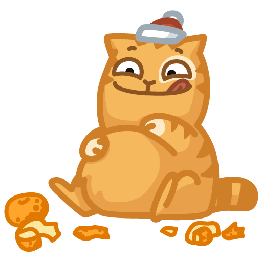 Кот персик фото Набор стикеров для Telegram "Новогодний Персик"