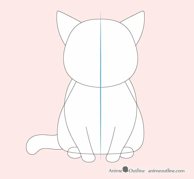 Кот пошаговое фото How to Draw an Anime Cat Step by Step - AnimeOutline Anime cat, Cat's eye anime,