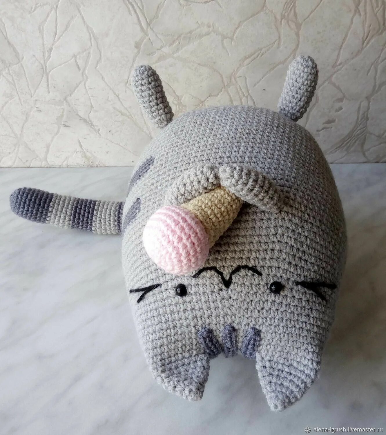 Кот пушин крючком схема и описание амигуруми Кот Пушин (Pusheen) амигуруми в интернет-магазине Ярмарка Мастеров по цене 1000 