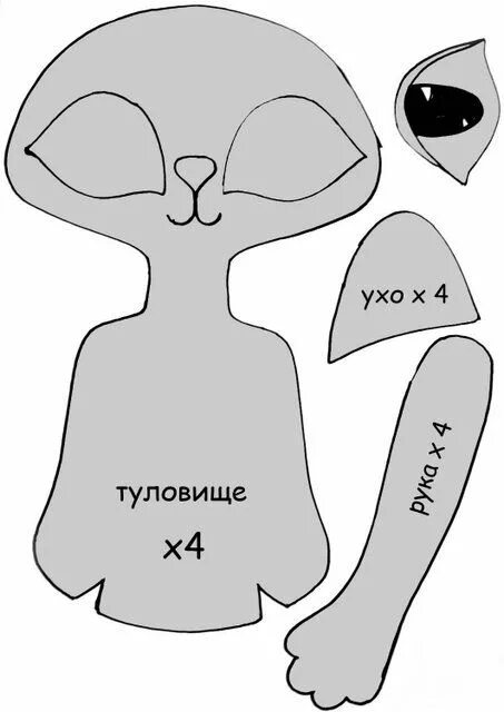 Кот с большой головой игрушка с выкройкой Шьем игрушки. Выкройки. Обсуждение на LiveInternet - Российский Сервис Онлайн-Дн