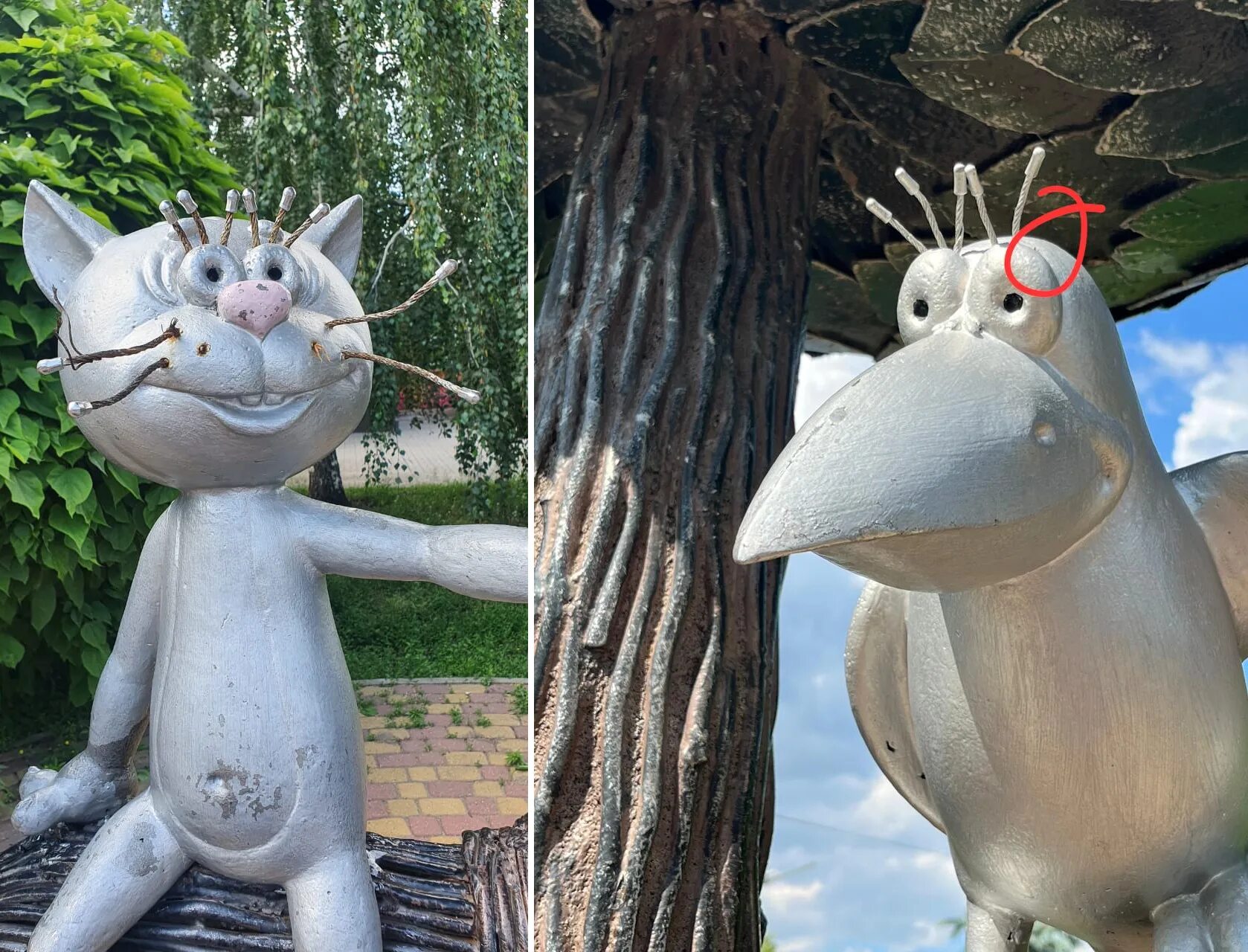 Кот с улицы лизюкова воронеж памятник фото В Воронеже восстановят пострадавший от вандалов памятник Котенку с улицы Лизюков