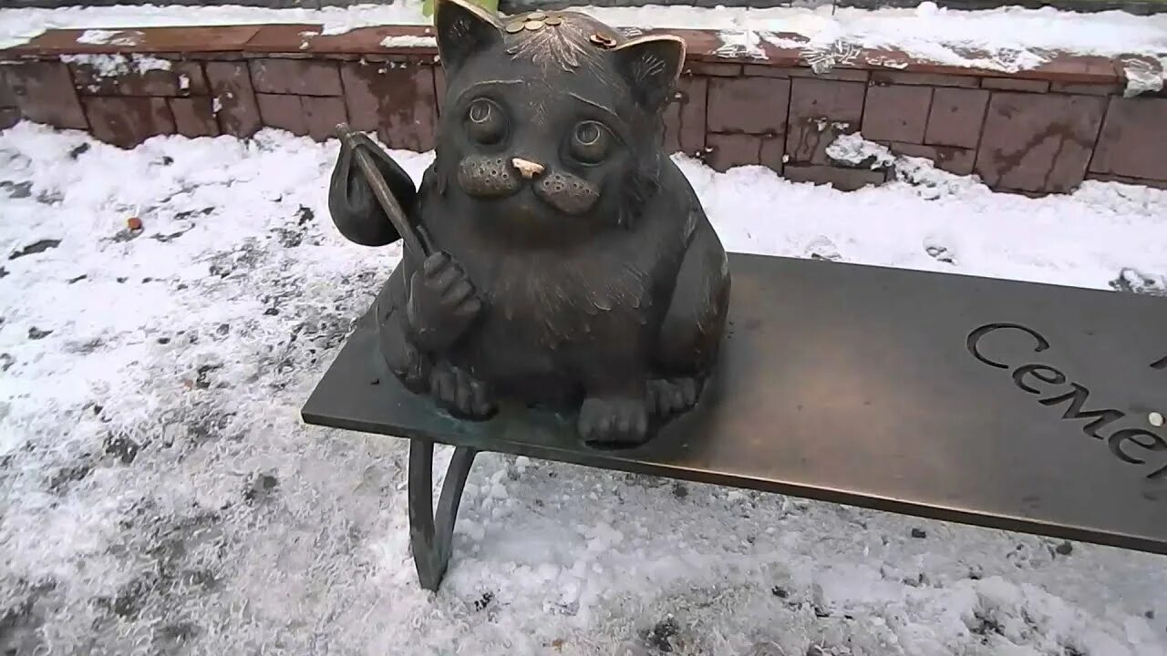 Кот семен фото Simon cat's monument - Памятник коту Семену - YouTube